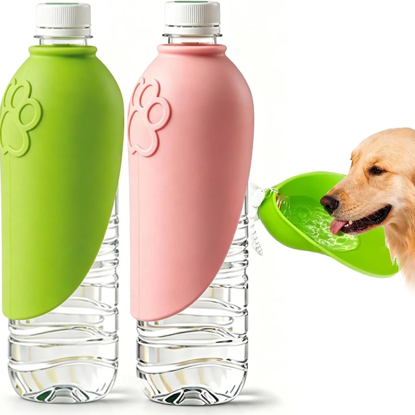 Portable Dog Water Bottle | Foldable Pet Water Bottle with Drinking- Dog Travel Water Dispenser, Dog Stuff Accessories Items, Walking and Hiking, Dealsforyoudays