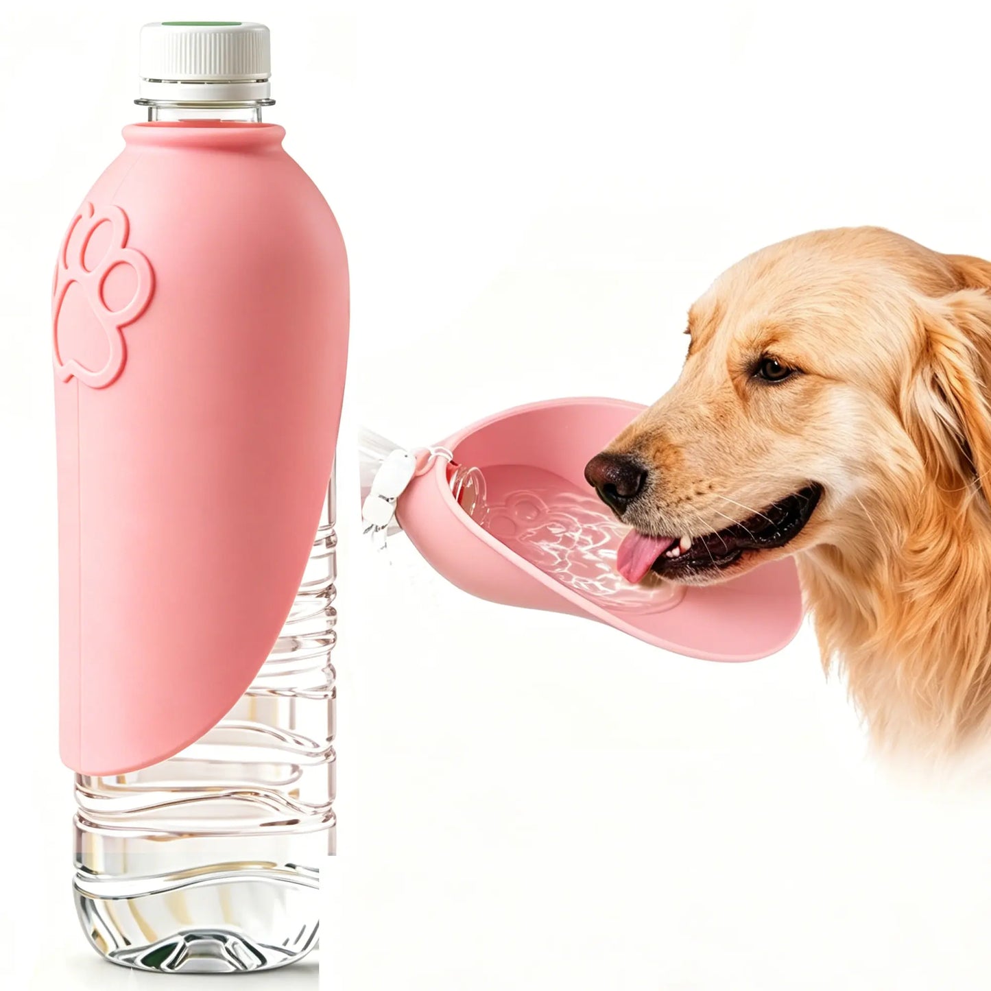 Portable Dog Water Bottle | Foldable Pet Water Bottle with Drinking- Dog Travel Water Dispenser, Dog Stuff Accessories Items, Walking and Hiking, Dealsforyoudays